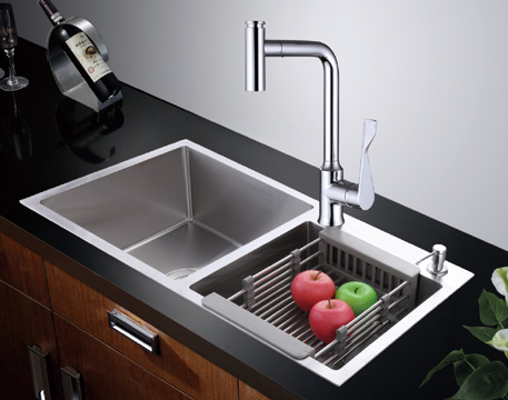 Countertop kitchen sink, 304 stainless steel built-in kitchen sink-ZD7240B