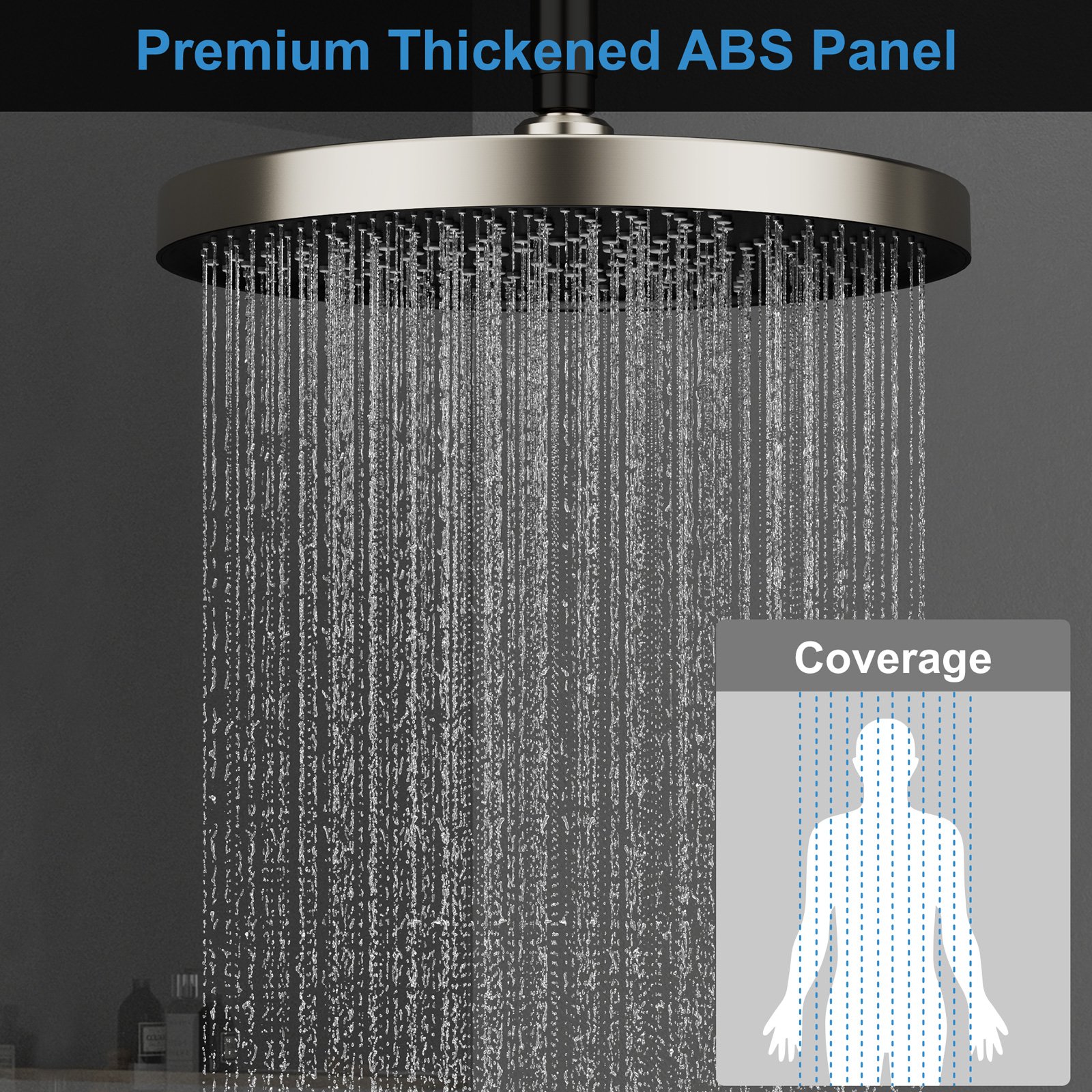 Thermostatic, round, three-function, brushed finish. - 图片 4