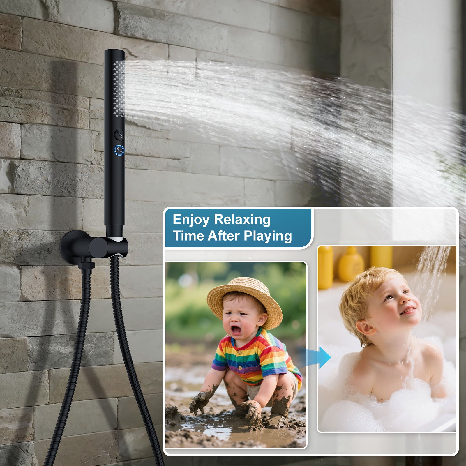 12-inch round, standard three-function, matte black - 图片 7