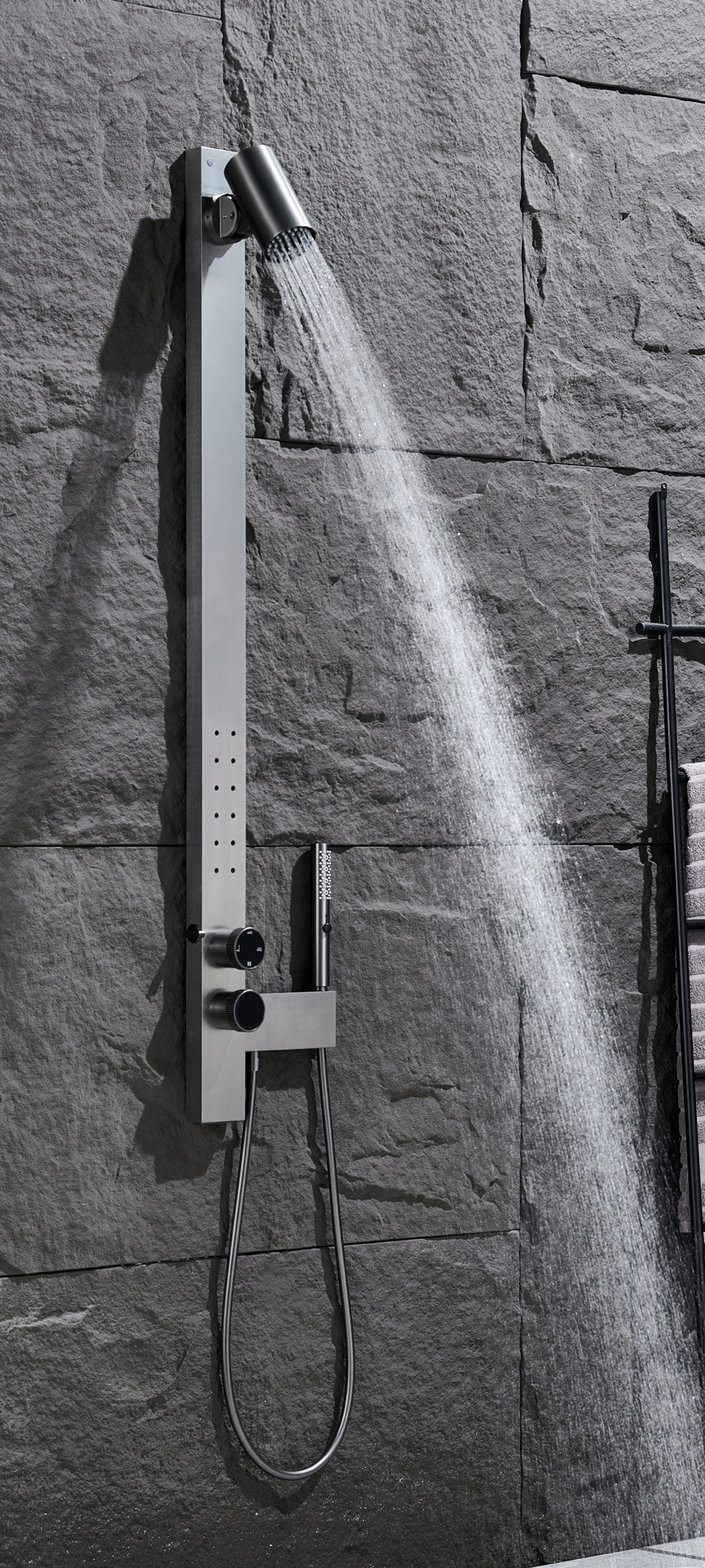 Four-function exposed shower head set-30041