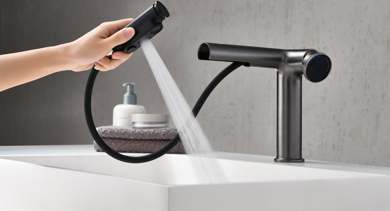 Pull-out basin faucet-30042