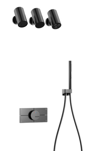 4-Function In-wall Shower-Four-function concealed shower set