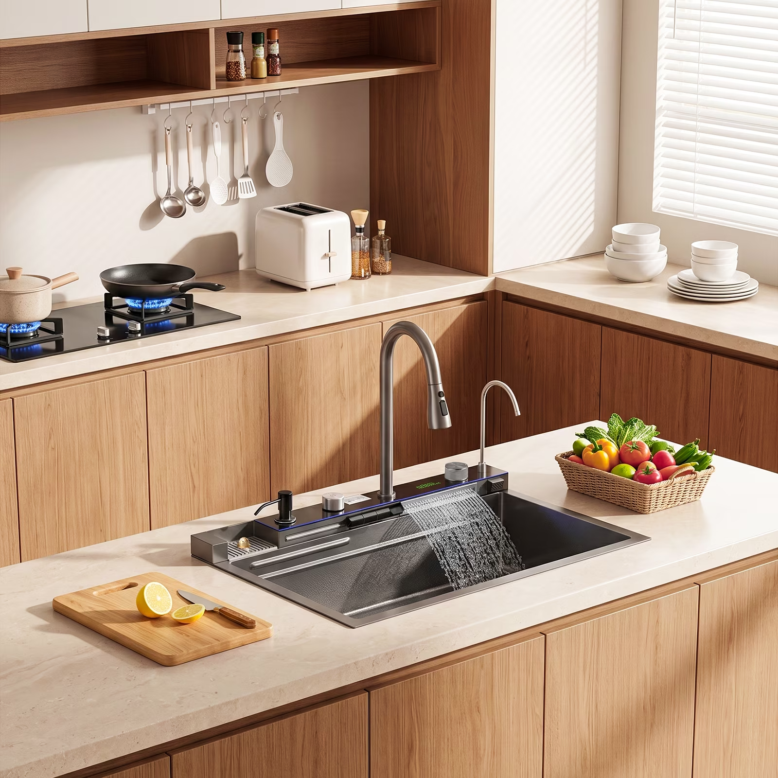 Drop In Kitchen Sink 33 Inch Single Bowl, Top Mount Stainless Steel Kitchen Sink, Deep Rust Resistant Kitchen Sink with Noise Reduction - 图片 9