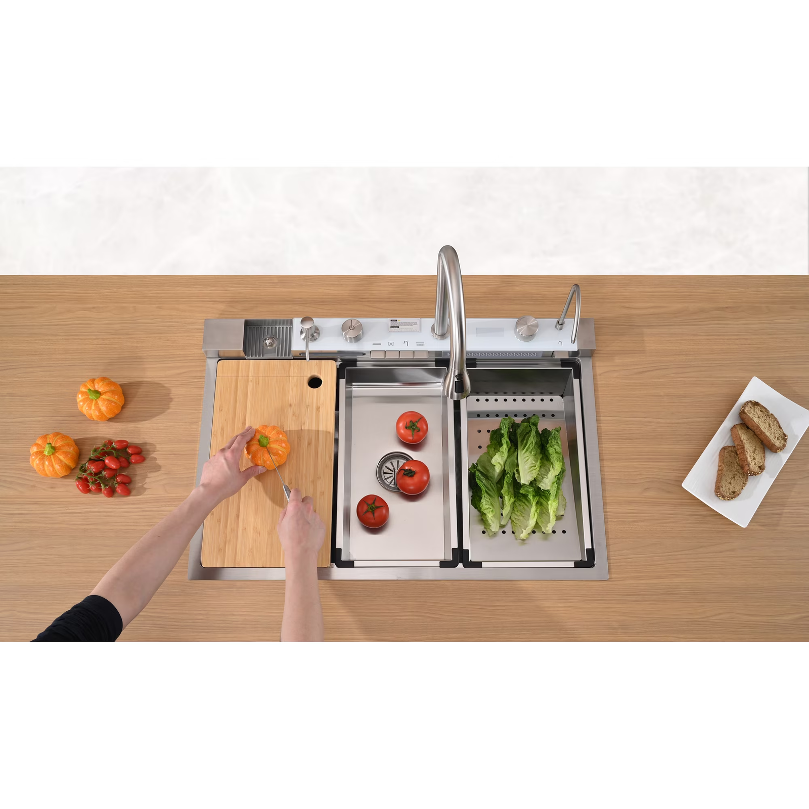 Drop In Kitchen Sink 30 Inch Single Bowl, Top Mount Stainless Steel Kitchen Sink, Deep Rust Resistant Kitchen Sink with Noise Reduction - 图片 8