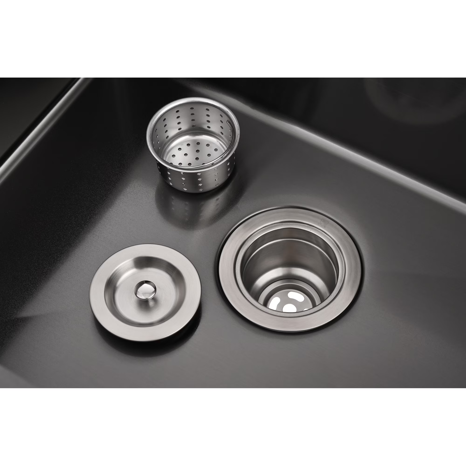 23 Inch Drop In & Undermount Kitchen Sink, Single Bowl Stainless Steel Kitchen Sink, Deep Basin Rust Resistant Farmhouse Sink with Noise Canceling Technology Black - 图片 8