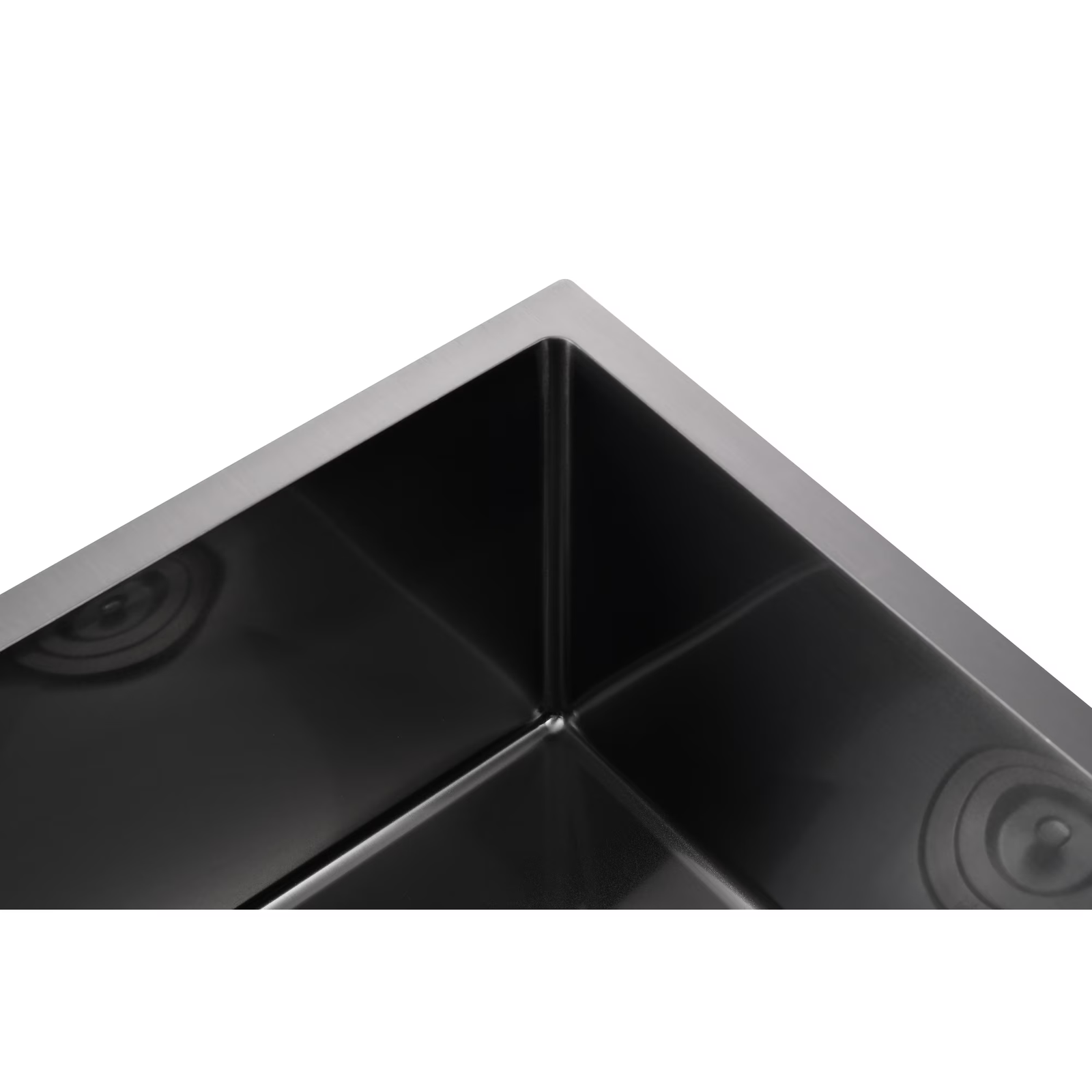 32 Inch Double Bowl Kitchen Sink, Drop In Stainless Steel Sink, Undermount Dual Basin Workstation Sink, Rustproof & Noise Reduction Kitchen Sink Black - 图片 4