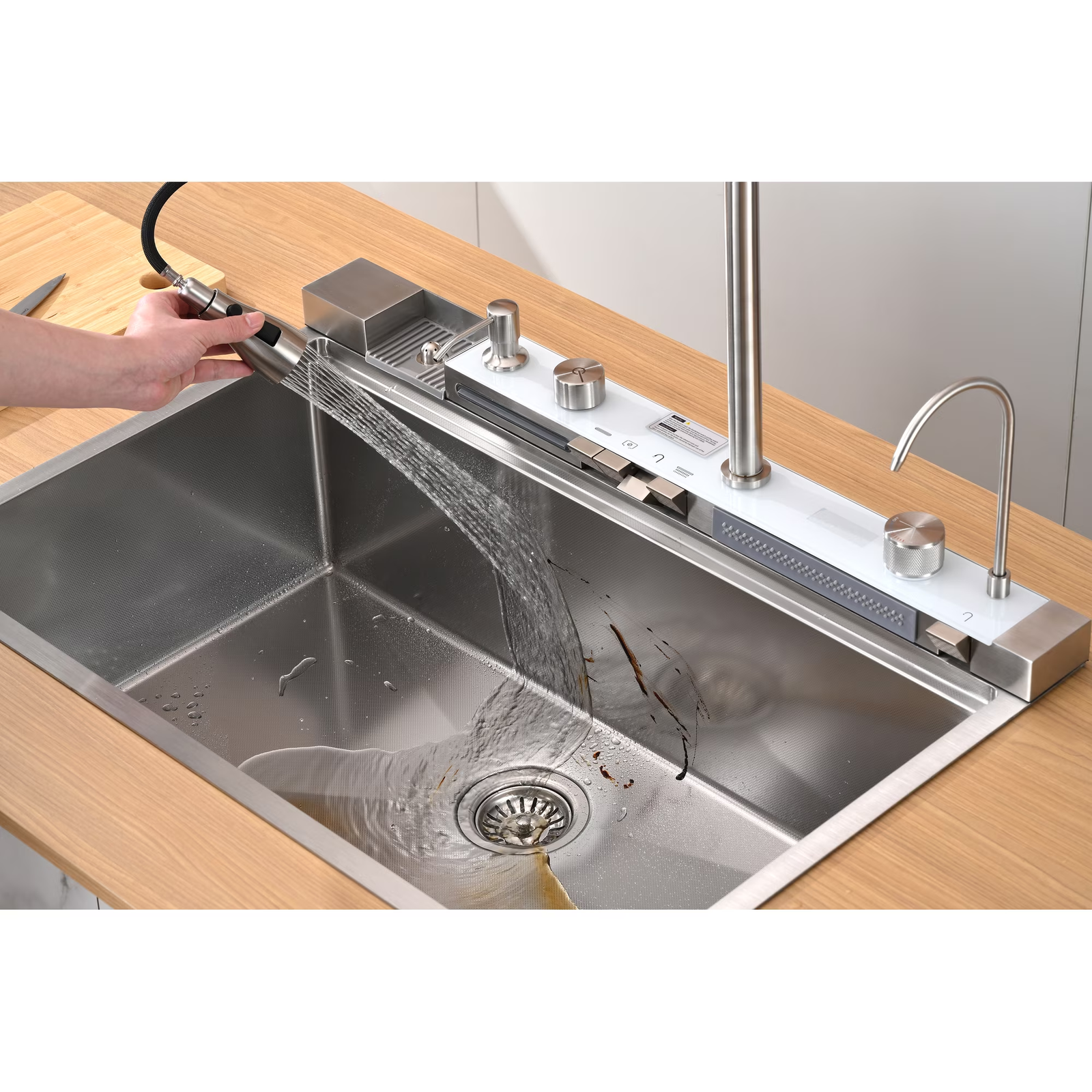 Drop In Kitchen Sink 30 Inch Single Bowl, Top Mount Stainless Steel Kitchen Sink, Deep Rust Resistant Kitchen Sink with Noise Reduction - 图片 2