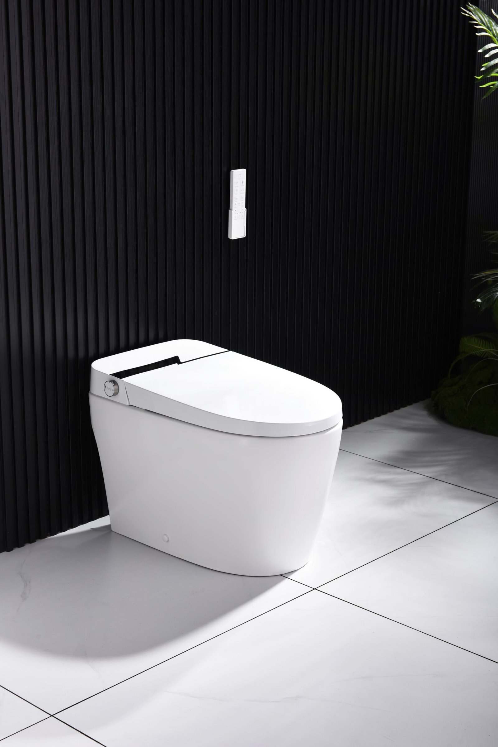 Elongated Tankless Smart Toilet with Bidet, 1.1/1.28GPF Auto Dual Flush, Heated Seat, Warm Wash/Dryer, Foot Kick Flush, Night Light, Soft Closing, Remote Control - 图片 8