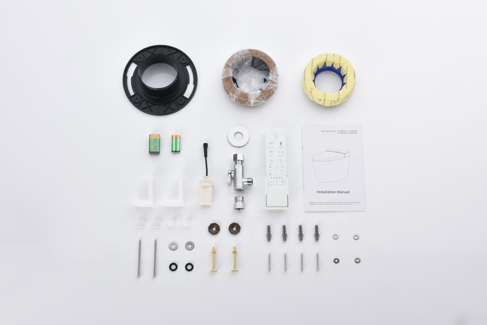 Elongated Smart Tankless Toilet with Bidet, Auto Flush, Heated Seat, Warm Wash/Dryer, Adjustable Water Temp, Foot Sensor Operation, Night Light, Remote Control - 图片 9
