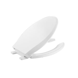 Elongated Open Front Slow Close Toilet Seat with Lid
