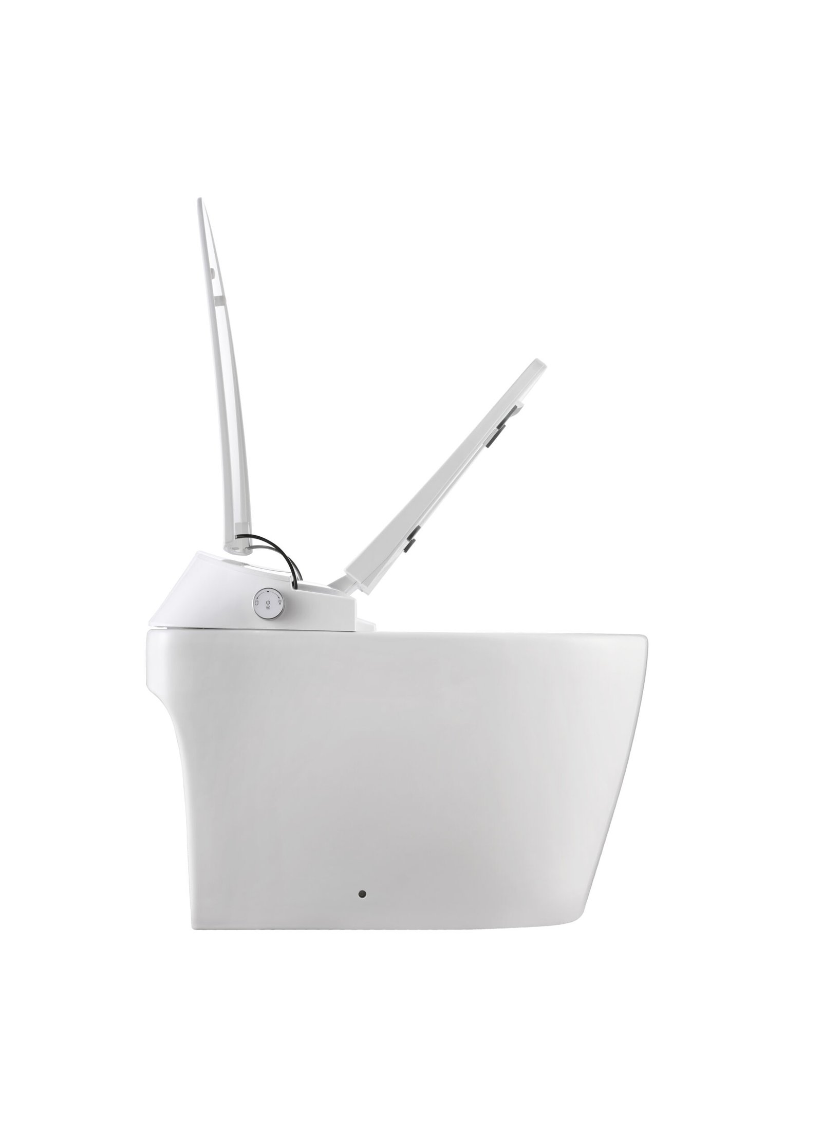 Elongated Smart Toilet, 1.1/1.6 GPF Dual Flush, Heated Seat, Foot Kick/Off-seat/Blackout Flush, Night Light, Soft Closing - 图片 4