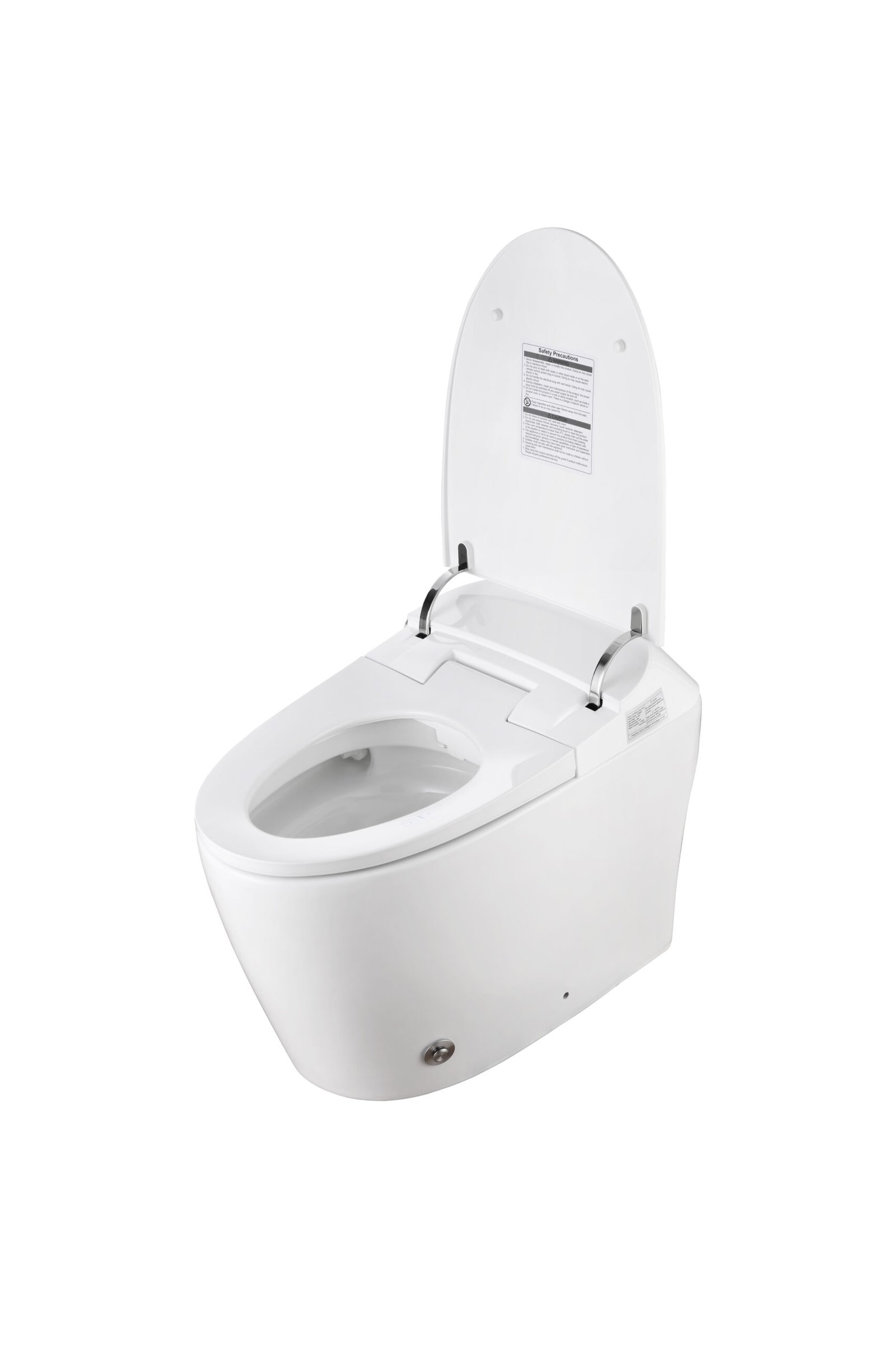 Elongated Smart Toilet, 1.1/1.6 GPF Dual Flush, Heated Seat, Foot Kick/Off-seat/Blackout Flush, Night Light, Soft Closing - 图片 3