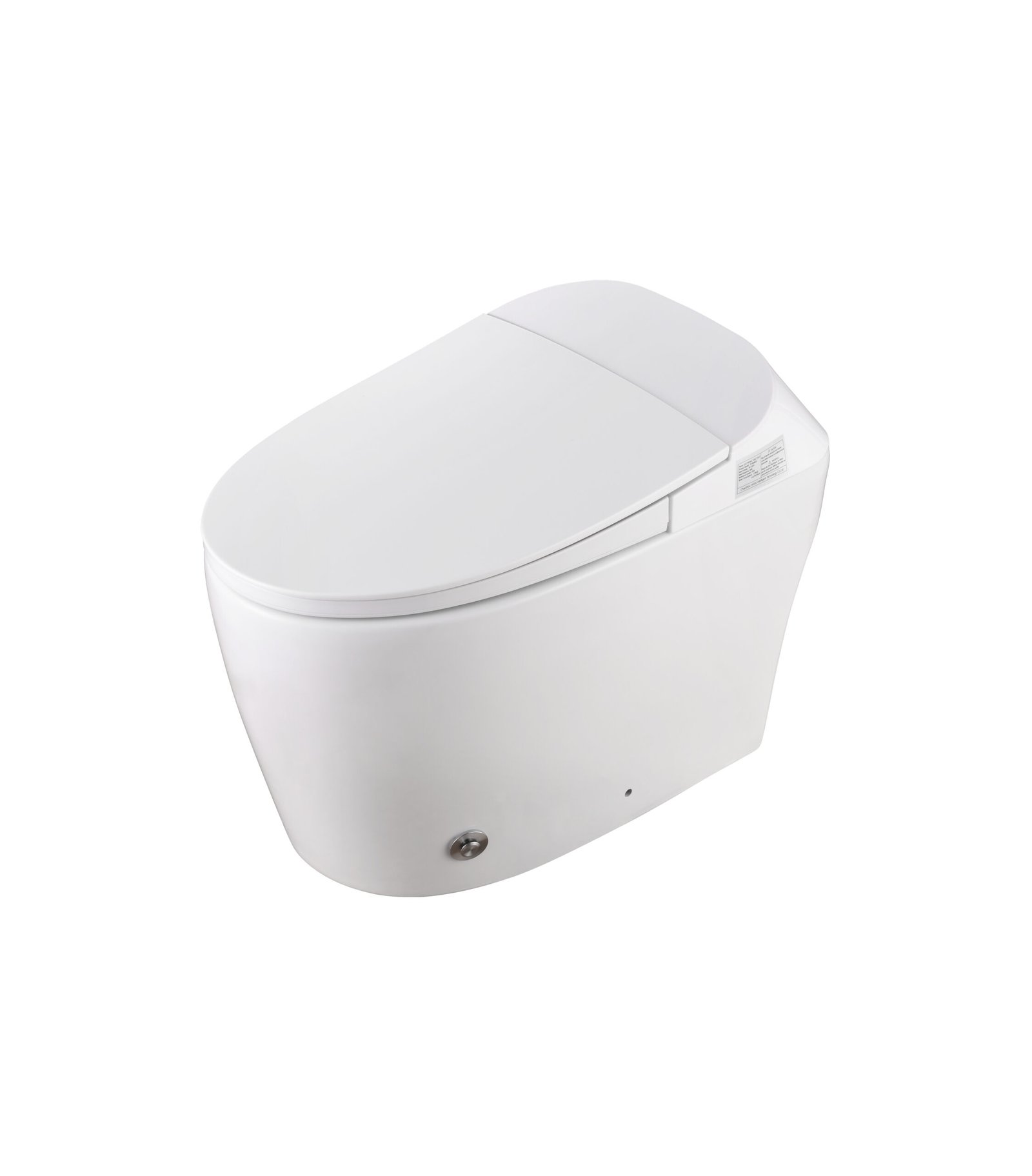 Elongated Smart Toilet, 1.1/1.6 GPF Dual Flush, Heated Seat, Foot Kick/Off-seat/Blackout Flush, Night Light, Soft Closing